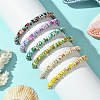 6Pcs Synthetic Turquoise Beads Stretch Bracelets for Women Men BJEW-JB11408-3