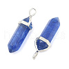 Watermelon Stone Glass Pointed Pendants G-F295-03L-4