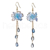 Flower Dangle Earrings EJEW-TA00636-04-2