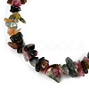 Unisex Chip Natural Tourmaline Beaded Stretch Bracelets BJEW-S143-56-3