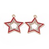 Alloy Rhinestone Pendants FIND-C019-49KCG-02-2