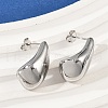 304 Stainless Steel Teardrop Stud Earrings for Women EJEW-S272-03P-2