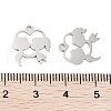 Non-Tarnish 316 Surgical Stainless Steel Charms STAS-C096-09B-P-3