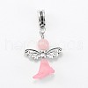 Lovely Wedding Dress Angel Alloy European Dangle Large Hole Pendants PALLOY-JF00002-02-1