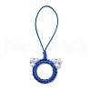 Handmade Woven Nylon Cat Pendant Decorations HJEW-JM02668-4