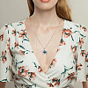 ANATTASOUL 8Pcs 8 Styles Sparkling Resin Tortoise Pendant Necklaces Set NJEW-AN0001-52-6