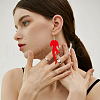 FIBLOOM 10 Pairs 10 Colors Acrylic Dangle Earring EJEW-FI0002-33-4