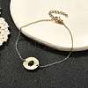 304 Stainless Steel Link Bracelets for Women BJEW-Z087-06G-1