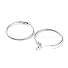 Non-Tarnish Ring 304 Stainless Steel Hoop Earrings for Women Men EJEW-B049-02E-P-2