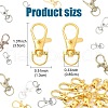 Alloy Swivel Lobster Claw Clasps TIBE-YW0001-54G-2