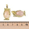 Natural Rose Quartz Pendant KK-F887-02G-15-3