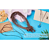 Eco-Friendly Korean Waxed Polyester Braided Adjustable Necklace Makings NJEW-TAC0015-01-15