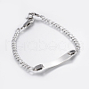 Tarnish Resistant 304 Stainless Steel Link Bracelets BJEW-H572-01P-3
