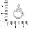 Rack Plating Alloy Micro Pave Rhinestone Pendants FIND-K020-05P-3