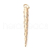 Brass Micro Pave Cubic Zirconia Pendants KK-B127-11G-1