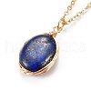 Natural Lapis Lazuli Pendant Jewelry Sets SJEW-JS01130-03-5
