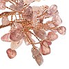 Mother's Day Natural Strawberry Quartz Chips Money Tree Decorations DJEW-C016-01I-2