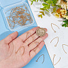 Unicraftale 50Pcs Ion Plating(IP) 304 Stainless Steel Earring Hooks STAS-UN0058-58-3