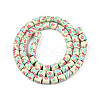 Handmade Polymer Clay Bead Strands CLAY-T020-10E-7