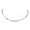 Glass Beaded Necklaces NJEW-JN04896-3