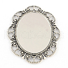 Alloy Oval Mirror Big Pendants PALLOY-R068-31AS-NR-2