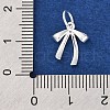 925 Sterling Silver Bowknot Charms STER-A032-03S-3