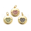 Cubic Zirconia Pendants KK-E275-26G-1
