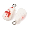 Christmas Theme Opaque Resin Pendants RESI-S08-01J-2
