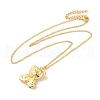 Bear Pendant Necklaces NJEW-G082-01C-G-2