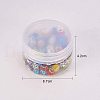 Polymer Clay Rhinestone European Beads CPDL-NB0001-07-6