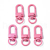 Spray Painted Eco-Friendly Alloy Swivel Snap Hooks Clasps PALLOY-T080-02J-NR-1