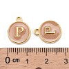 Golden Plated Alloy Enamel Charms X-ENAM-S118-06P-3