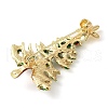 Christmas Alloy Colorful Rhinestone Brooches JEWB-U009-10H-2