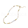 Love Beaded Necklace for Teen Girl Women NJEW-TA00008-1