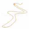 Iron Cable Chain Necklace Making MAK-I019-01C-G-1