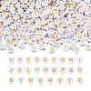 1000Pcs Electroplate Opaque Acrylic Beads MACR-TA0001-18-3