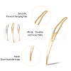 DICOSMETIC 1 Set Alloy Crochet Hook & Hair Braiding Needle Kits TOOL-DC0001-06-4