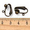 Brass Clip-on Earring Findings KK-E491-AB-NF-2