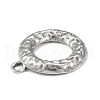Non-Tarnish 304 Stainless Steel Pendants STAS-F287-20P-3