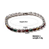 Exquisite Fashion Personality Brass Cubic Zirconia Link Chain Bracelets JC8440-4-1