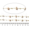 Handmade Natural Howlite Chip Beaded Chains CHC-F020-09G-02-2