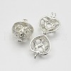Brass Locket Pendants KK-N0072-10S-1