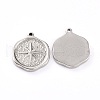 Non-Tarnish 304 Stainless Steel Pendants X-STAS-G242-19P-2