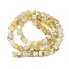 Natural Fire Crackle Agate Beads Strands G-H078-C49-6mm-05-3