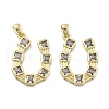 Brass Micro Pave Cubic Zirconia Pendants KK-U060-23G-04-1