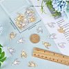 CREATCABIN 48Pcs 2 Colors Rack Plating 201 Stainless Steel Filigree Pendants STAS-CN0001-35-3
