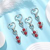 Angel Glass Pearl Pendant Decoration HJEW-JM02597-01-1