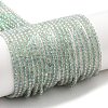 Electroplate Transparent Glass Beads Strands X-GLAA-H021-01A-FR07-1