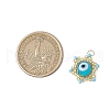 Beaded Star Eye Charms PALLOY-MZ00575-05-2