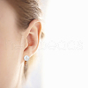 HOBBIESAY 32Pcs 8 Style Brass Clip-on Earring Findings KK-HY0001-04-4